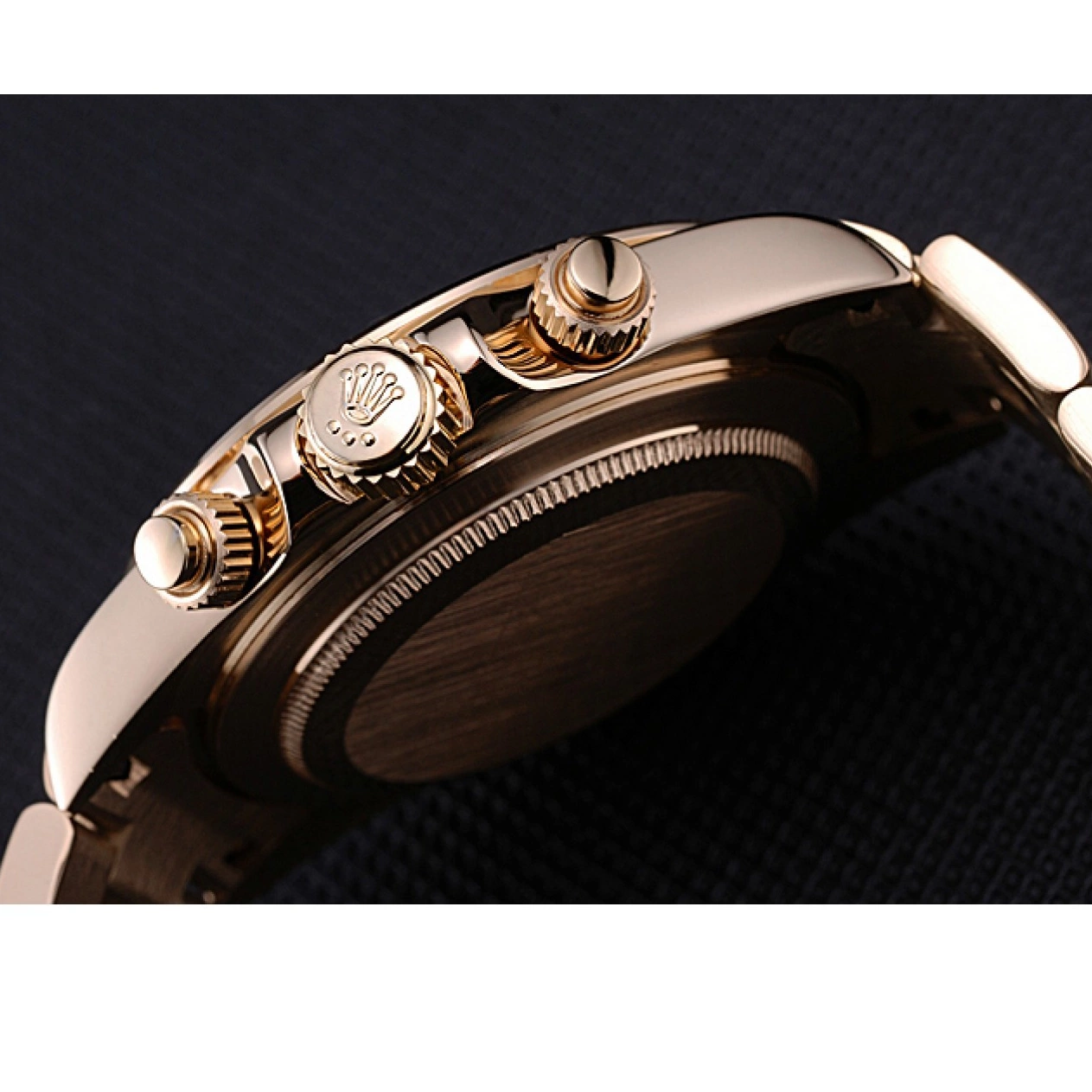 AAA Replica Watches with Bracelet Daytona White 622548 Cosmograph Subdials Gold Black Rolex 0716